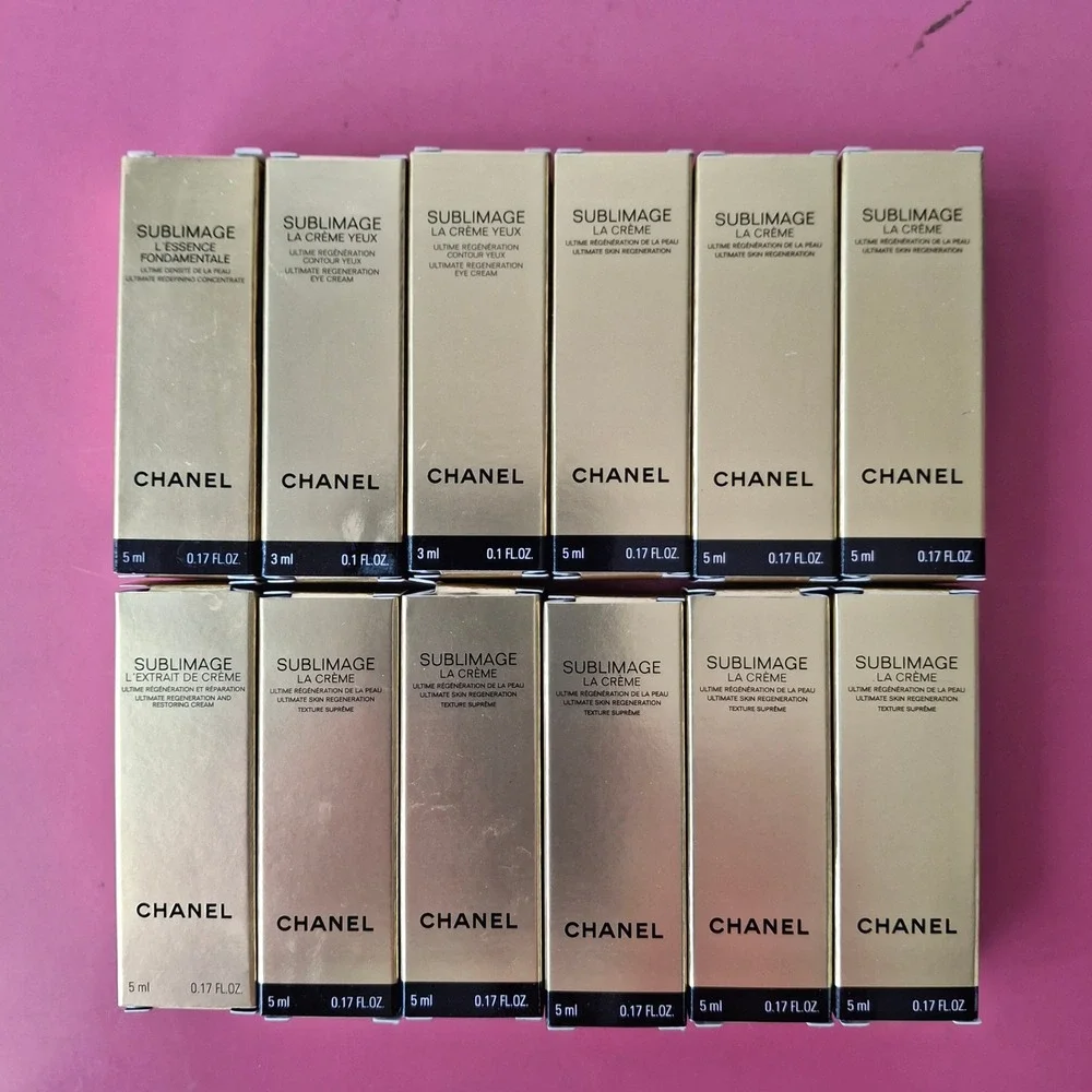 Chanel Sublimage Skincare Set La Creme Yeux L'Essence L'Extrait Travel Size